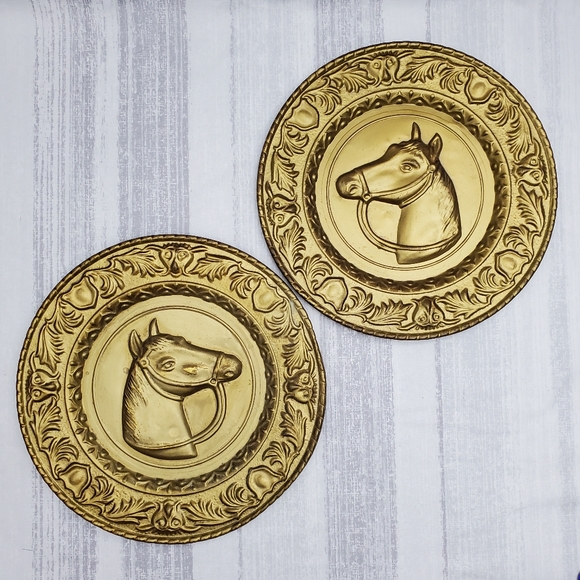 Vintage Brass Horse Wall Plate - A * - Picture 11 of 11